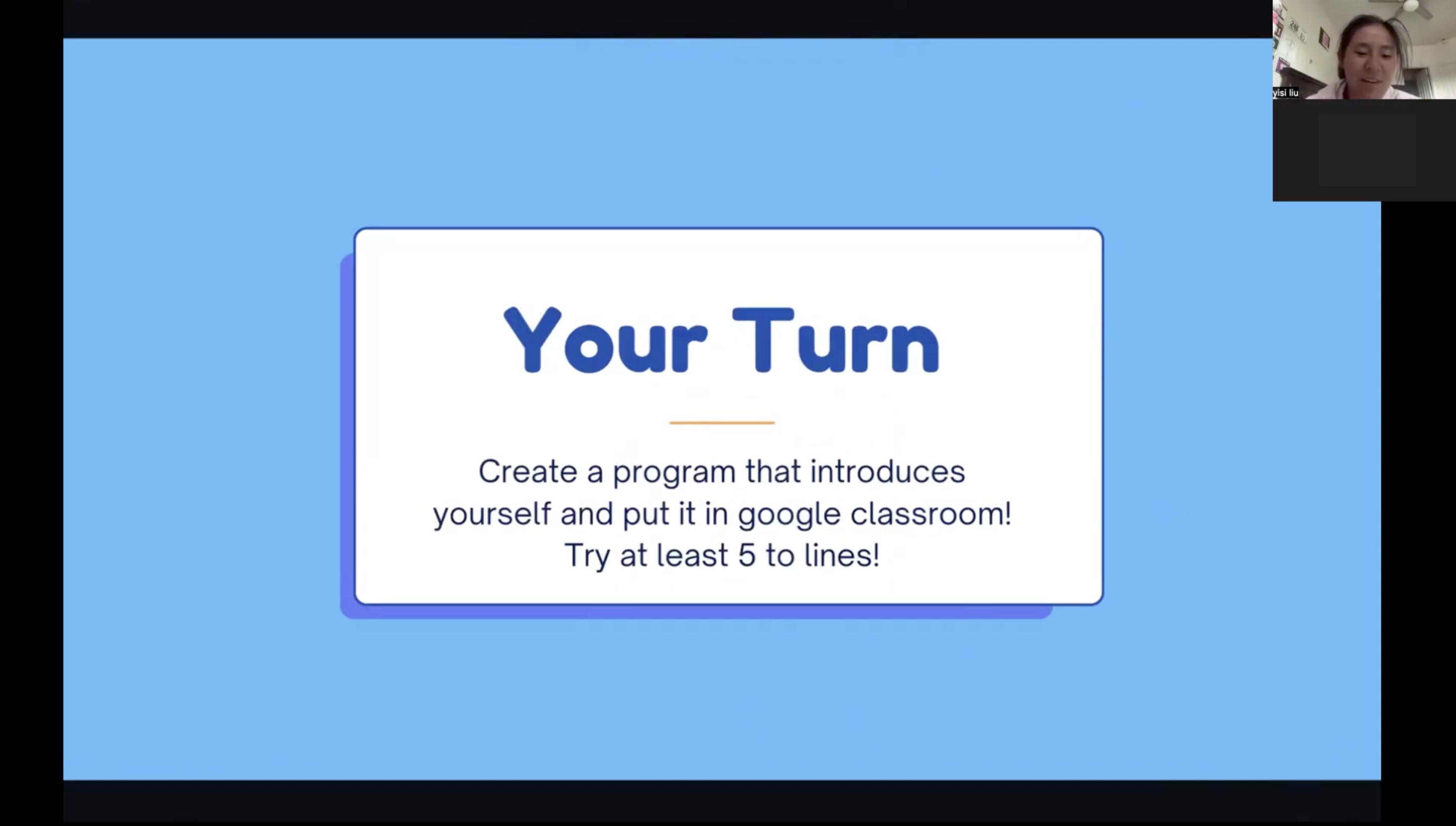 Python tutoring class real demo